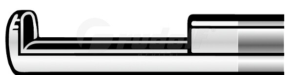 RU 6456-52 / Rongeur Kerrison, Cutting Upwards 90° Standard, Thin Foot Plate, 18cm, 7", 2mm