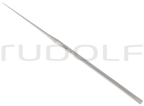 RU 7907-05/12 / Ohr-Häkchen Shambaugh, Scharf, Abgewinkelt 90°, 1,2 mm, 16 cm