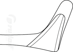 RU 8004-02 / Nasenspekulum Tieck, Figur 2, für Kinder, Schraubenschluss, 13 cm