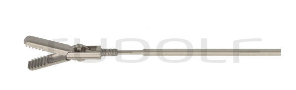 RS000-508 / Terminal De Agarre Ø 5 mm, 330 mm, Largo, Estriado, Con Cuchara, De Doble Acción