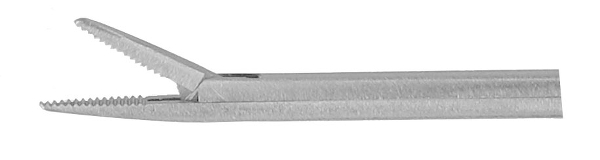 RU 7890-28 / Micro Ear Forceps, Straight, Serrated, Shaft Length 8 cm - 3 1/4",