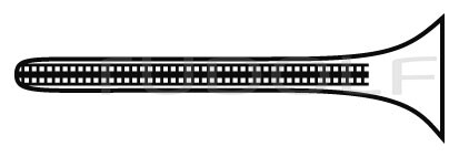 RU 3934-64 / Pince Bulldog Diethrich, Droite, Atraum. 5,1 cm, 14 mm