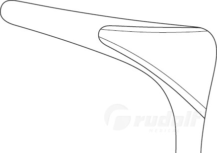 RU 8013-51 / Especulo Nasal Killian-Walter, Figura 2, 55 mm, 14 cm - 5 1/2"