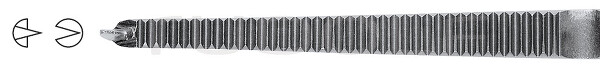 RU 3074-16 / Pince Hémostat. Crile-Rankin,  Droite 1 x 2 Dents, 16 cm