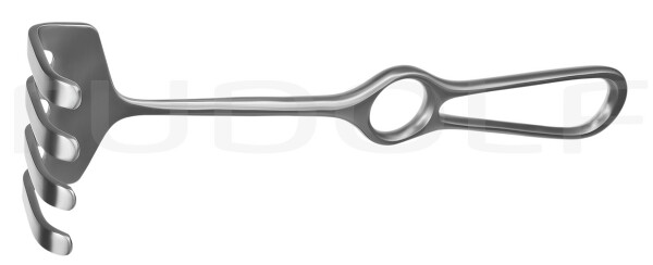 RU 4510-04 / Divaricatore Ollier, 4 Denti 22,5 cm, 36x55 mm