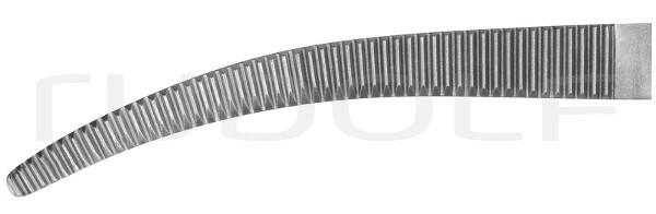 RU 3198-19 / Hemost. Fcps Fuchsig, Cvd. 19 cm, 7,5"