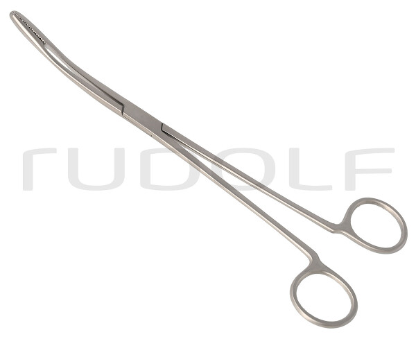 RU 3863-25 / Pinza Per Medicazione Gross-Maier, Curva Senza Cremagliera, 25,0 cm