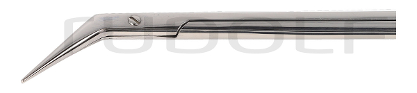 RU 1754-16HP / Gefässschere De Bakey, 60°, Hochglanz 16,0 cm