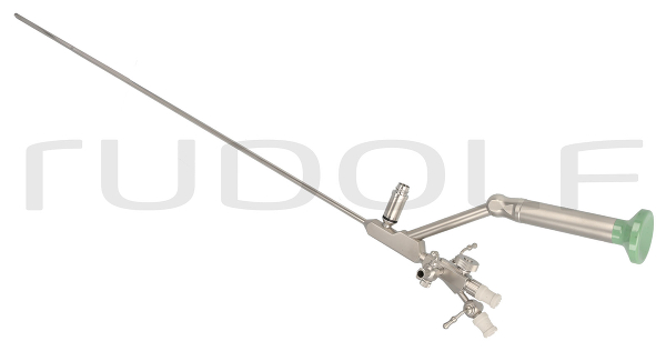 EU111-012 / Uretero-Renoskop, Autoklavierbar Halbstarr, Ø 8,5/11,5 Charr, Nl430mm
, 12° Seilich Versetzter Einblick