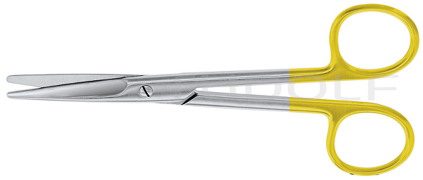 RU 1252-14 / Scissors Mayo, Bl/Bl, Str., TC 14,5 cm, 5,75"