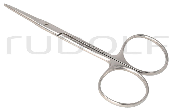 RU 2510-09HP / Ligature Scissors Spencer, Str., High Polished, (L) 9 cm - 3 1/2"