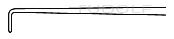 RU 8842-04 / Nerve Hook, 90°Up 24 cm - 7 1/2", 4 mm