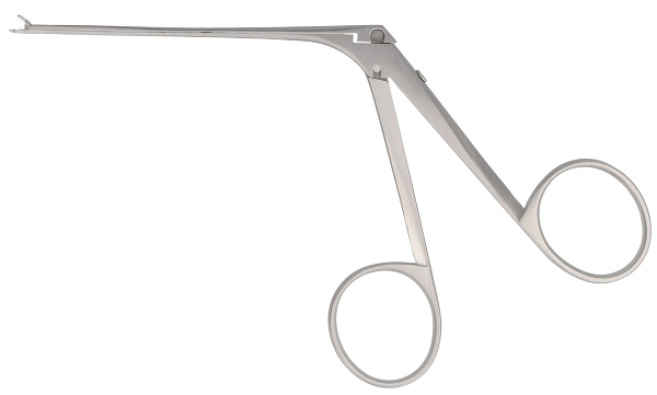 RU 7891-12 / Micro Ear Forceps, Curved Left, Shaft Length 8 cm - 3 1/4",