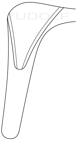 RU 8012-51 / Especulo Nasal Killian, Figura 2, 55 mm, 14 cm - 5 1/2"