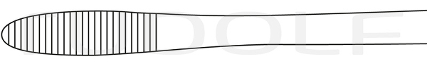 RU 3888-25 / Cotton Swab Fcps, Str. 25 cm, 10"