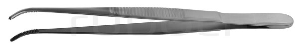RU 4011-14 / Pinza Anatomica, Sottile, Curva 14,5 cm