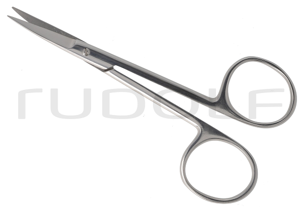 RU 2941-11HP / Gum Scissors Standard, Cvd. High Polished 11 cm, 4,5"