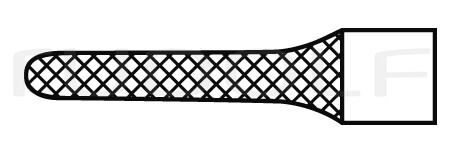 RU 6059-20 / Nadelhalter Ryder, TC, ger. 20cm