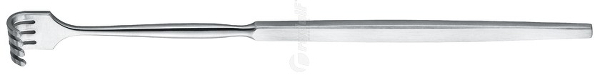 RU 4461-04 / Retractor, Blunt, 4 Prongs 16,0cm
, 6 1/4"