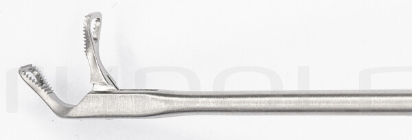 RU 8650-03/18 / Micro-Grasping Forceps, Cvd Upw. Right, Jaw Ø 2 mm, (Wl) 23cm - 9", Forefinger Movable
