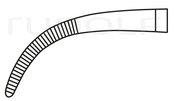 RU 3328-14 / Ligature Fcps Baby-Mixter, Fine, Cvd. 14 cm, 5,5"