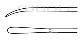 RU 8849-08 / Mikro-Dissektoren, Caspar 23 cm, 2 mm
