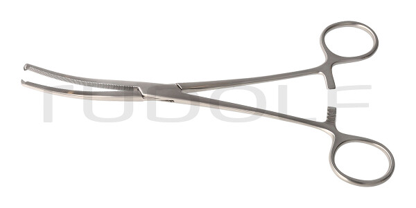 RU 3011-20 / Pinza Emost. Ochsner-Kocher, Curva, 1x2D 20,0 cm
