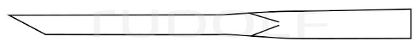 RU 5305-34 / Scalpello Lucas, 4 mm, 16 cm - 6 1/4"