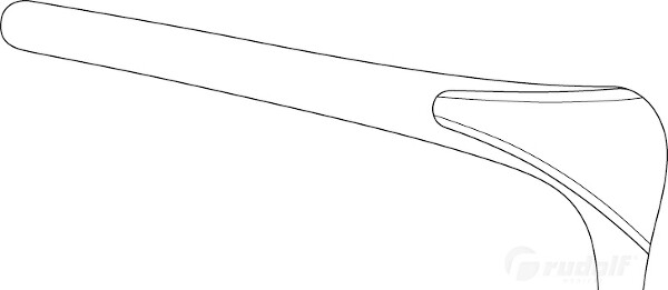 RU 8012-91 / Especulo Nasal Killian, Figura 4, 90 mm, 14 cm - 5 1/2"