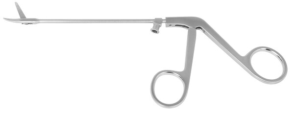 RU 8115-02 / Tijera De Sinuscopia, Dentada, Curva A La Izquierda, 13 cm, Con LUER-LOCK