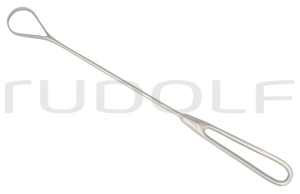 RU 7326-28 / Curetta Uterina Bumm, Malleabile, Fig. 6 Smussa, 28,5mm, 29cm