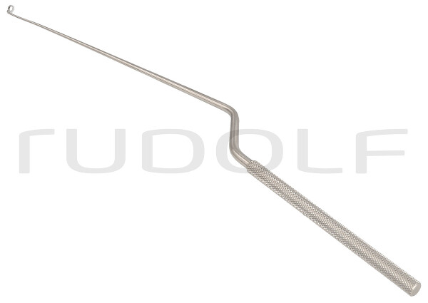 RU 8853-04 / Hardy Curette, Bayon., 90° Curved Up, Ø 4 mm, Malleable, (L) 26 cm - 10 1/4"