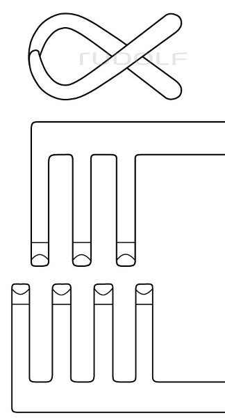RU 4723-13 / Divaricatore Cone (Adson-Baby), Smussi 14cm, 3x4 Denti