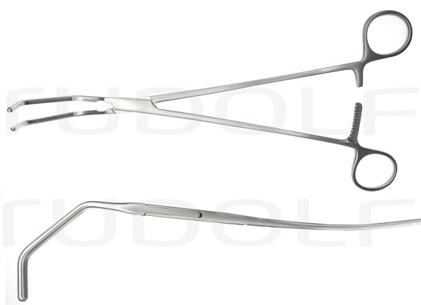 RU 7640-26 / Pinza Cardiovascolare Satinsky/Debakey Per Occlusione Tangenziale, 26cm