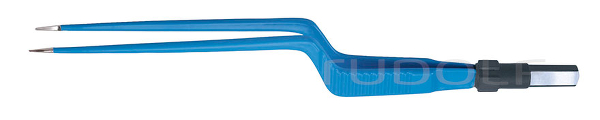 HF520-017 / Bipolar Forceps, Flat Plug, Bayonett, 16 cm / 6 1/2", 0,60 mm, Standard Umax 500 Vp