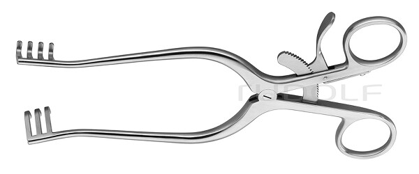 RU 4725-20 / Divaricatore Weitlaner, Smussi 20cm, 3x4 Denti