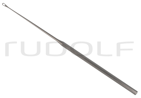 RU 7933-00 / Ohrschlinge Snellen, Figur 0, Leicht Gebogen, Gerieft, 16 cm