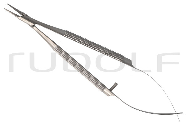 RU 5970-11 / Needle Holder Barraquer Str., W/O. Ratchet, 0,5mm, 11cm, 4 1/4"