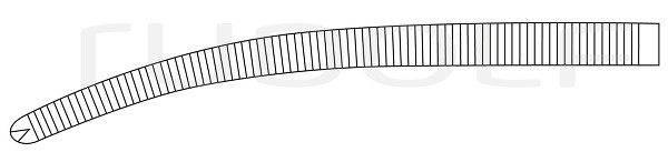 RU 3011-26 / Art. Klemme Ochsner-Kocher, Geb., 1x2Z. 26,0 cm