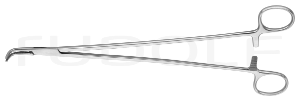 RU 3308-27 / Ligature Fcps Meeker, Cvd. 90° 27 cm, 10,5"