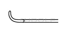 RU 8800-21 / Yasarg. Micro Vessel Knife Downwards Curved 18,5 cm - 7 1/4"