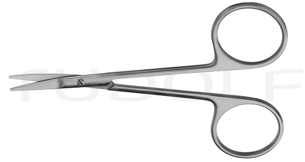 RU 2518-11 / Forbice Per Oftalmologia, Curva, Sm/Sm 11,5cm