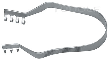RU 4640-07 / Finsen Retractor Sharp, 3x4 T. 7 cm - 2 3/4"