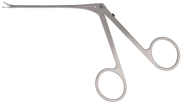 RU 7892-17 / Mikro-Ohrschere Shea, Links Gebogen, Schaftlänge 8 cm,