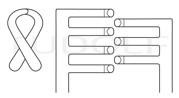 RU 4718-01 / Divaricatore Henley, Smusso, Completo 16,5cm