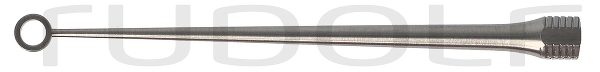 RU 7900-03 / Curette Buck, Figure 3,Straight, Blunt, I Ø 2.7 mm, O Ø 4.1 mm, 14.5 cm - 5 3/4"