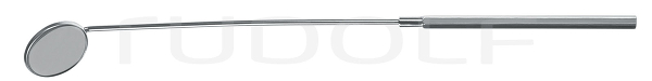 RU 8660-22 / Laryng. Mirror, W/Handle, Fig. 6, 22mm
