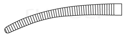 RU 3001-14 / Pinza Emostatica Rochester-Pean, Curva 14,0 cm