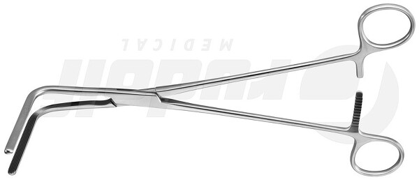 RU 3434-01 / Pinza Vaginale, Curva, Morso 60 mm 23,0 cm
