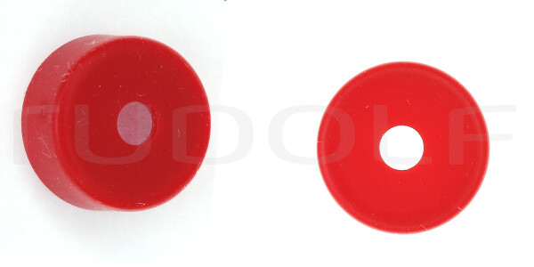 RZ003-050 / Cappuccio Di Guarnizione, Rosso, 10 Pz Ø 5mm Per Tutti Trocar Rudolf